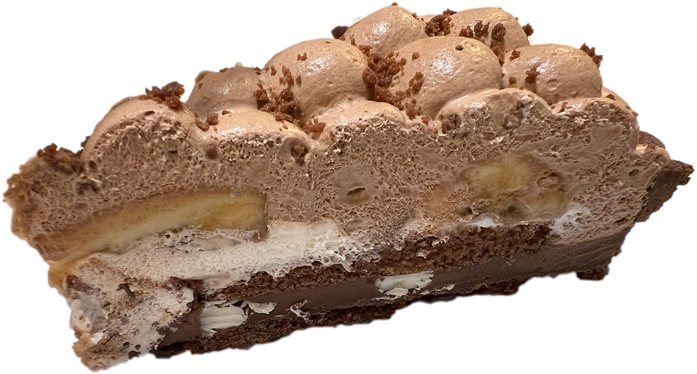 チョコレートとバナナのタルト