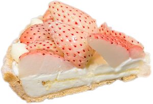 特選白イチゴ”初恋の香り”のタルト