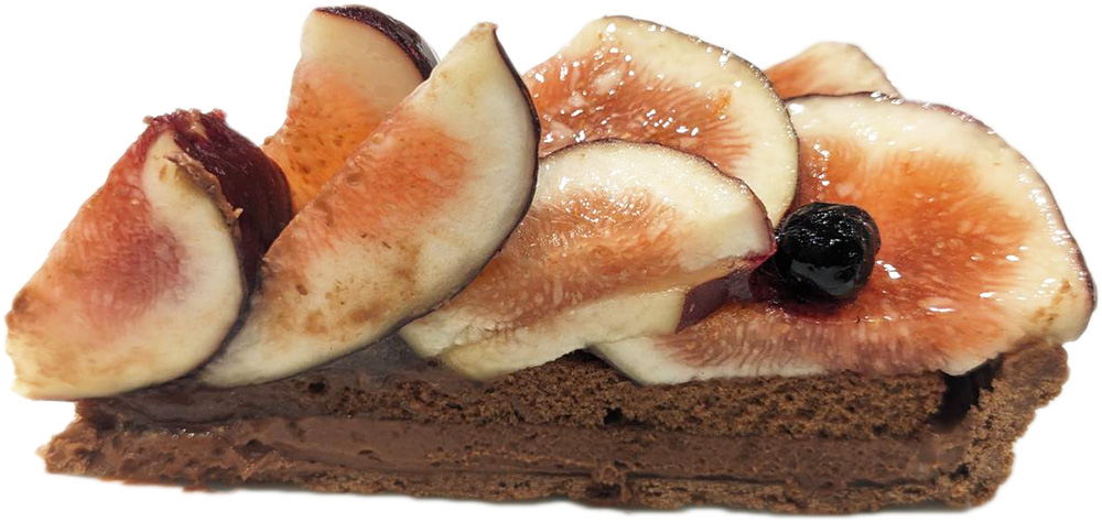 イチジク(蓬莱柿)とチョコレートクリームのタルト